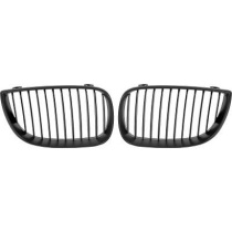BMW 1-Serie E87 04-07 Enkelribbad Mattsvart Sportgrill / Njurar Performance-Look DIEDERICHS